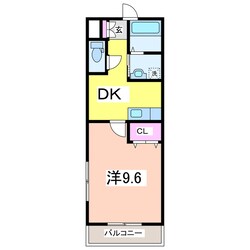 フラット東中通の物件間取画像